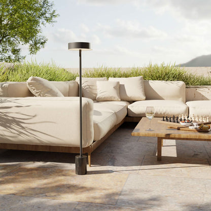Draadloze accu vloerlamp voor tuin & terras met warm licht – Uranos