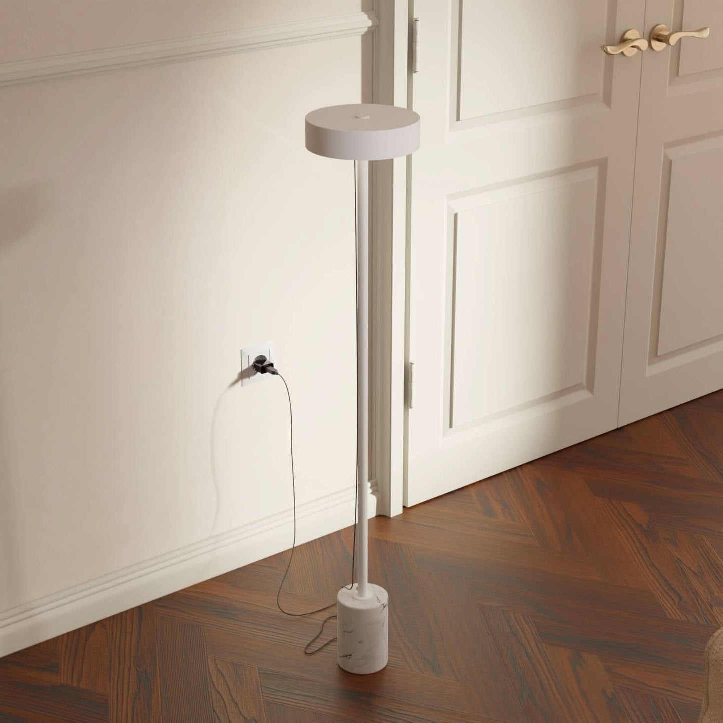 Draadloze accu vloerlamp voor tuin & terras met warm licht – Uranos