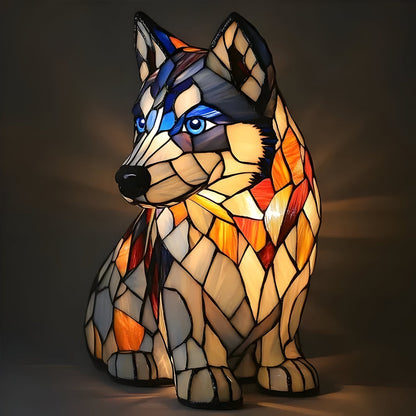 Hondenlamp Glas-in-Lood Sfeerverlichting Meerkleurig Mozaïek Dierenthema