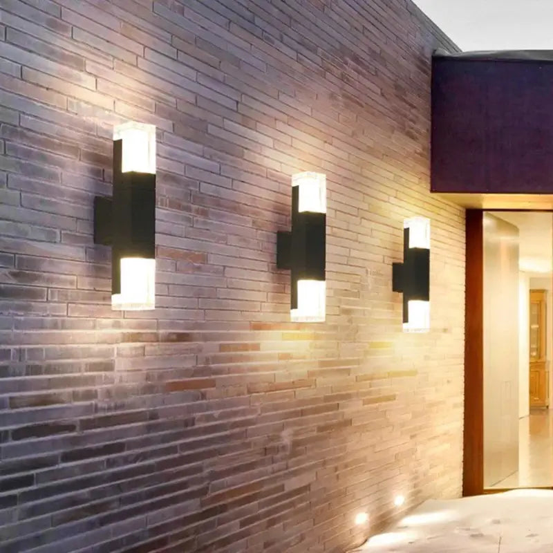 Buitenlamp Wandlamp Zwart Aluminium LED Bewegingssensor IP65 10W Warm Wit Modern
