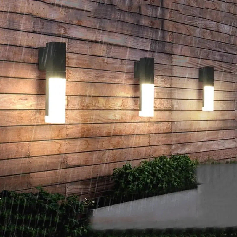Buitenlamp Wandlamp Zwart Aluminium LED Bewegingssensor IP65 10W Warm Wit Modern