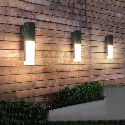 Buitenlamp Wandlamp Zwart Aluminium LED Bewegingssensor IP65 10W Warm Wit Modern