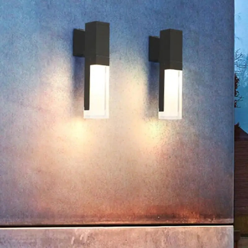 Buitenlamp Wandlamp Zwart Aluminium LED Bewegingssensor IP65 10W Warm Wit Modern