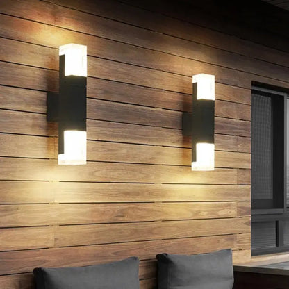 Buitenlamp Wandlamp Zwart Aluminium LED Bewegingssensor IP65 10W Warm Wit Modern