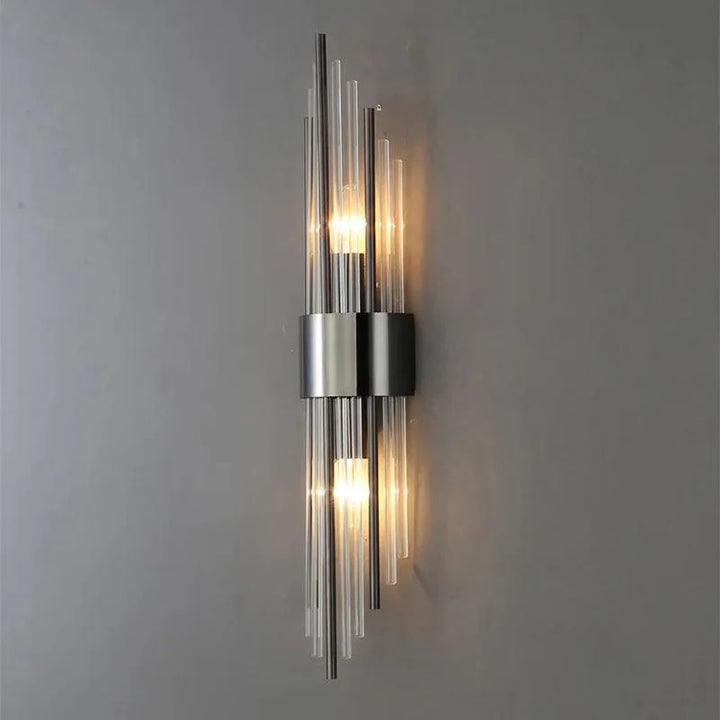 Kristallen LED Wandlamp Goud Zwart 35-56cm Luxe Wandverlichting Sfeerlicht voor Hal Slaapkamer Woonkamer
