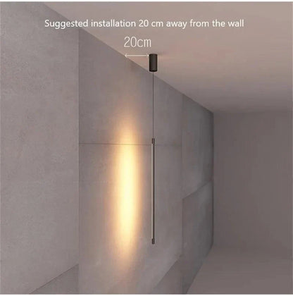 Hanglamp LED Modern Aluminium Zwart Minimalistisch Design Verstelbare Kabel