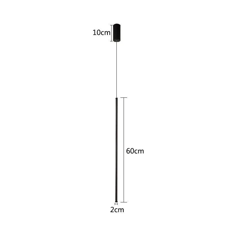 Hanglamp LED Modern Aluminium Zwart Minimalistisch Design Verstelbare Kabel