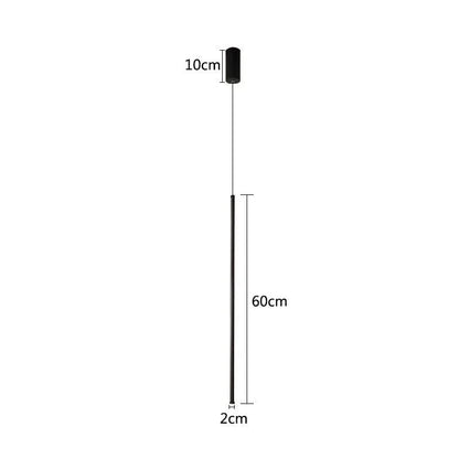 Hanglamp LED Modern Aluminium Zwart Minimalistisch Design Verstelbare Kabel