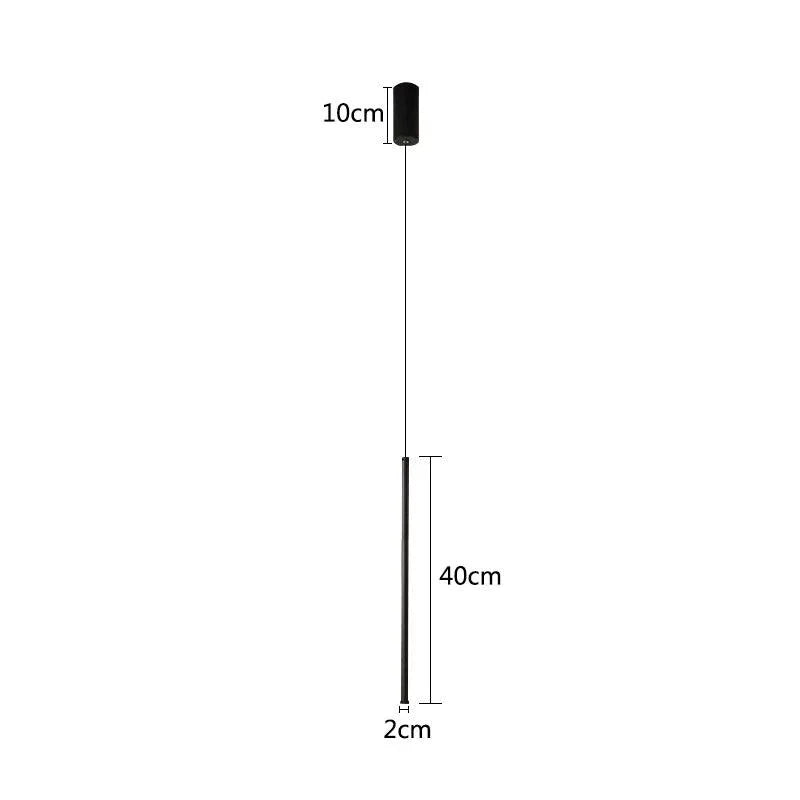 Hanglamp LED Modern Aluminium Zwart Minimalistisch Design Verstelbare Kabel