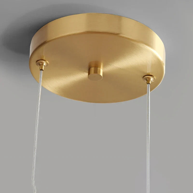 Nordische Hanglamp Glas LED Cognac Rookgrijs Scandinavisch