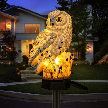 Uil Tuinlamp Zonne-energie Led IP65 Waterdicht Warm Wit 45cm Decoratie Tuin Terras Oprit