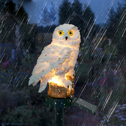 Uil Tuinlamp Zonne-energie Led IP65 Waterdicht Warm Wit 45cm Decoratie Tuin Terras Oprit