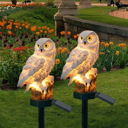 Uil Tuinlamp Zonne-energie Led IP65 Waterdicht Warm Wit 45cm Decoratie Tuin Terras Oprit