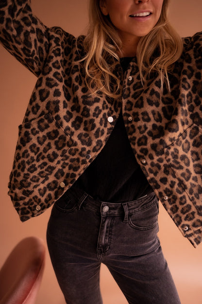 Dames Jasje Met Print Comfortabele Pasvorm