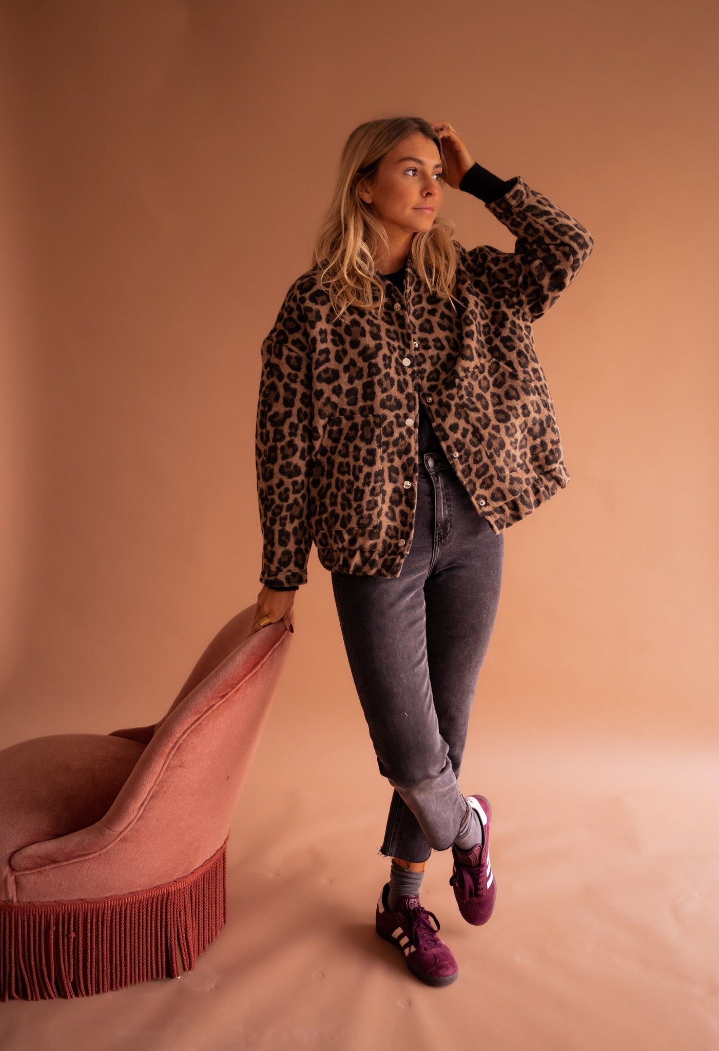 Dames Jasje Met Print Comfortabele Pasvorm