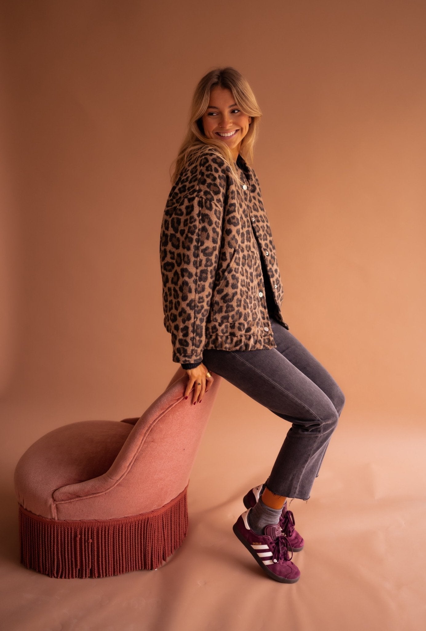 Dames Jasje Met Print Comfortabele Pasvorm