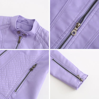 Luna | Verfijnd leren jack voor dames in de kleur Zwart voor dames in stijl ideaal voor de herfst.
