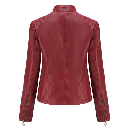 Luna | Verfijnd leren jack voor dames in de kleur Zwart voor dames in stijl ideaal voor de herfst.