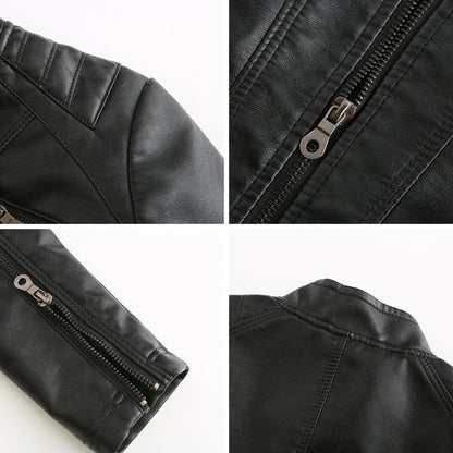 Luna | Verfijnd leren jack voor dames in de kleur Zwart voor dames in stijl ideaal voor de herfst.