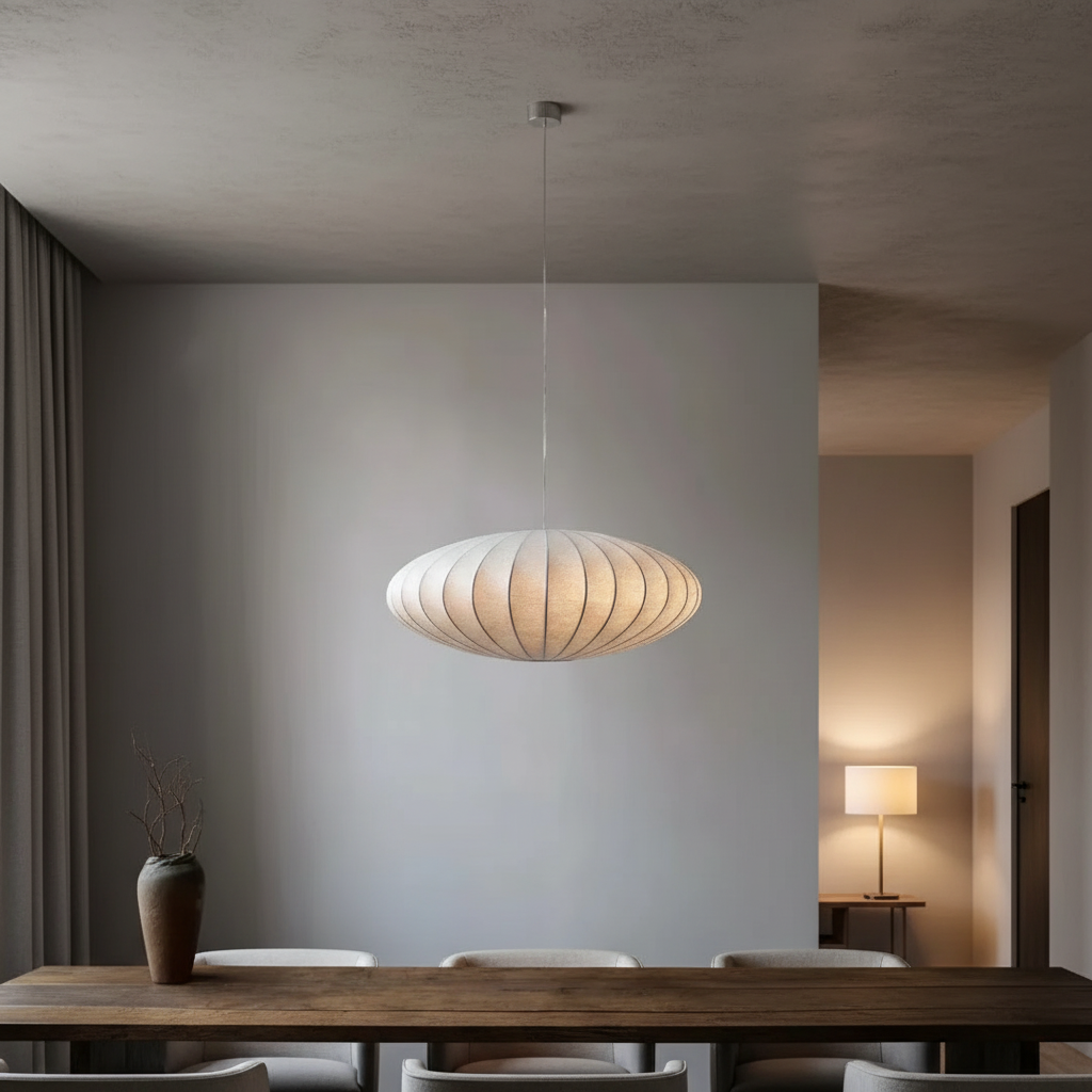 Hanglamp Zijde Kristal Eetkamer Woonkamer 3 Maten Pendellamp Stofkap Glamour Sfeerverlichting Hal
