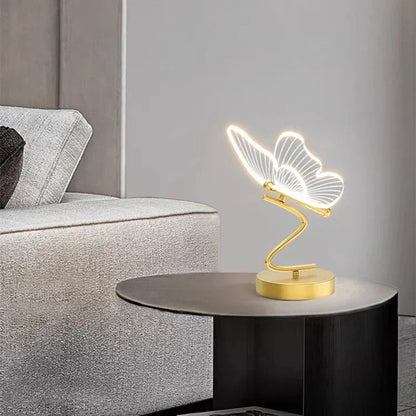 LED Tafellamp met Vlindervorm — Moderne Decoratieve Verlichting voor Sfeer en Stijl