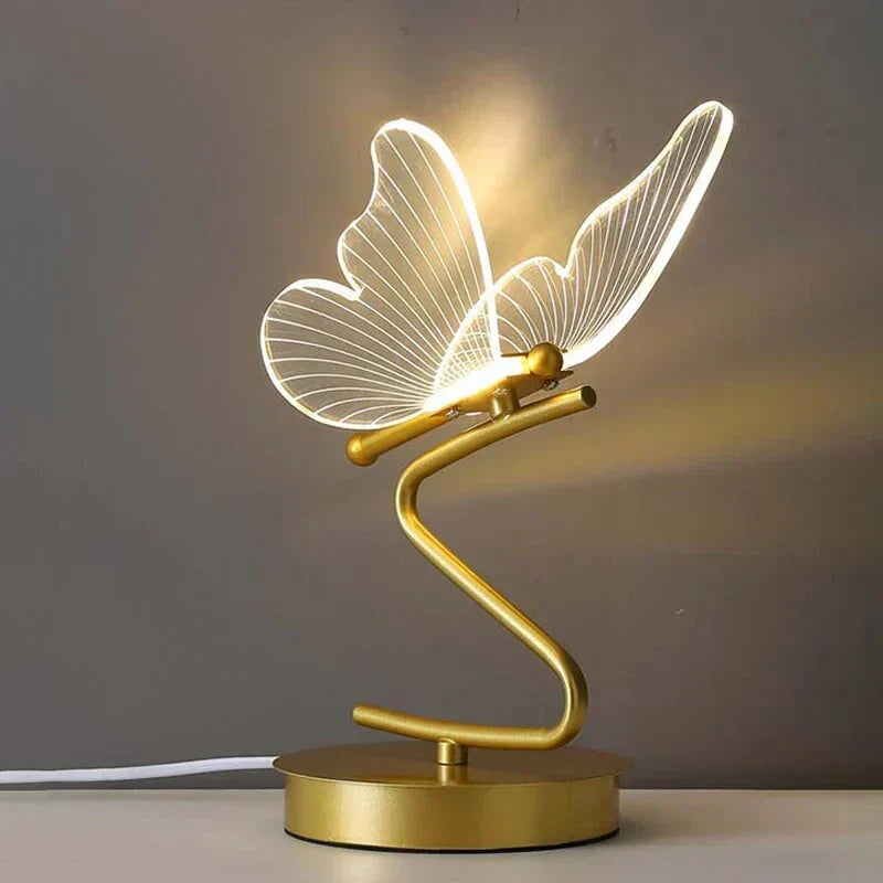 LED Tafellamp met Vlindervorm — Moderne Decoratieve Verlichting voor Sfeer en Stijl