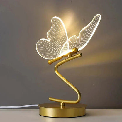 LED Tafellamp met Vlindervorm — Moderne Decoratieve Verlichting voor Sfeer en Stijl