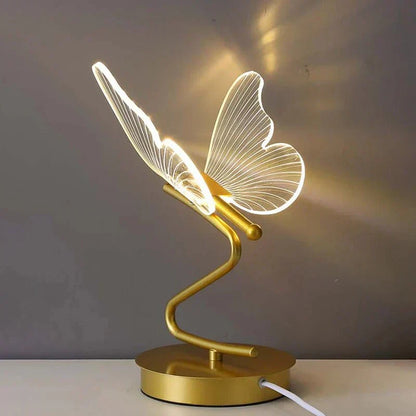 LED Tafellamp met Vlindervorm — Moderne Decoratieve Verlichting voor Sfeer en Stijl
