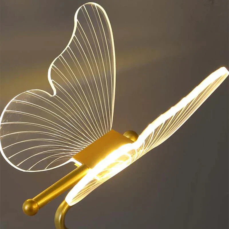 LED Tafellamp met Vlindervorm — Moderne Decoratieve Verlichting voor Sfeer en Stijl