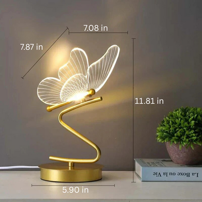 LED Tafellamp met Vlindervorm — Moderne Decoratieve Verlichting voor Sfeer en Stijl