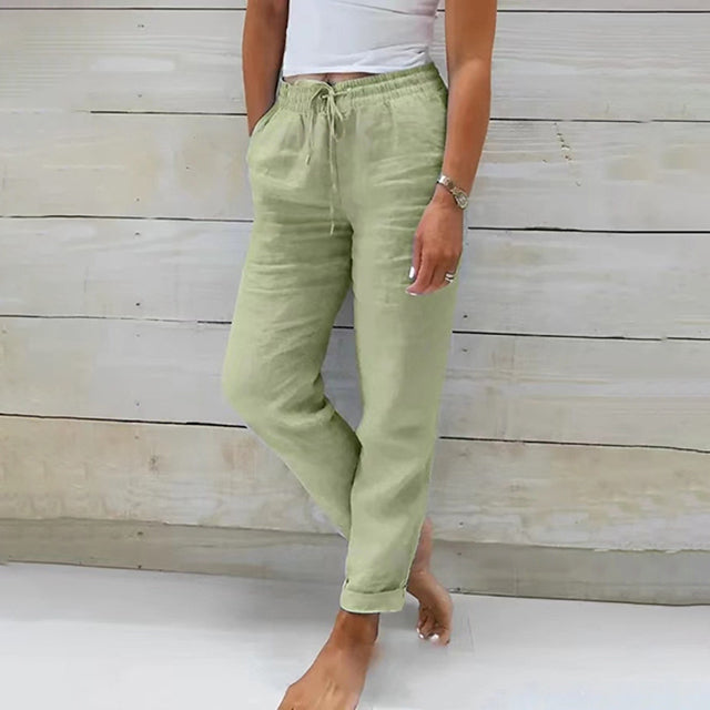 Losse Vrouwelijke Broek Casual Druitte Snit