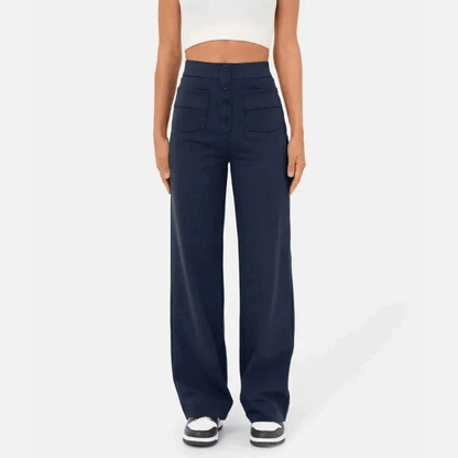 Hoge Taille Broek voor Vrouw Casual Stijl