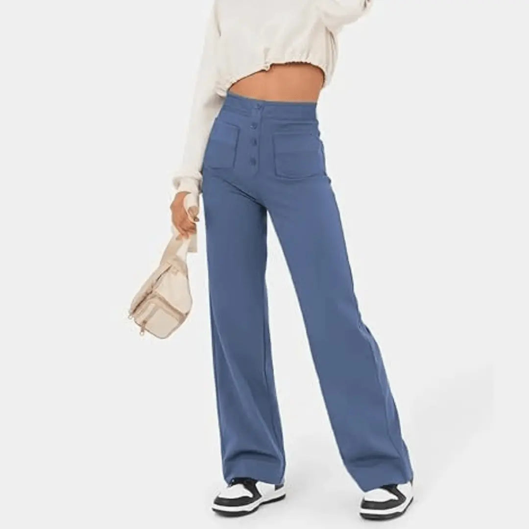 Hoge Taille Broek voor Vrouw Casual Stijl