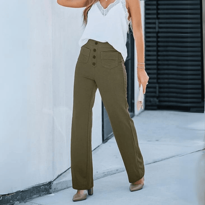 Hoge Taille Broek voor Vrouw Casual Stijl