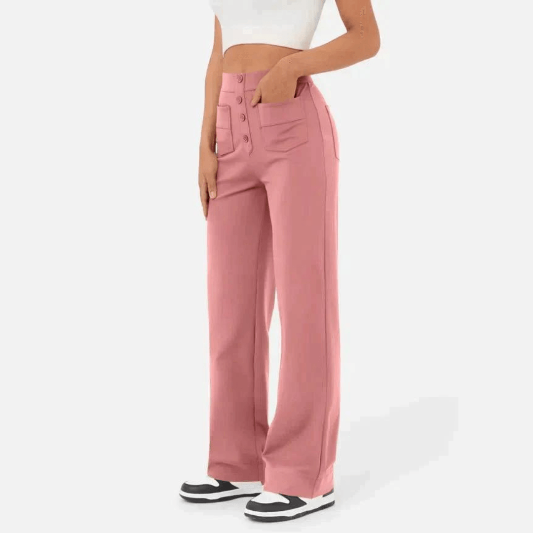 Hoge Taille Broek voor Vrouw Casual Stijl