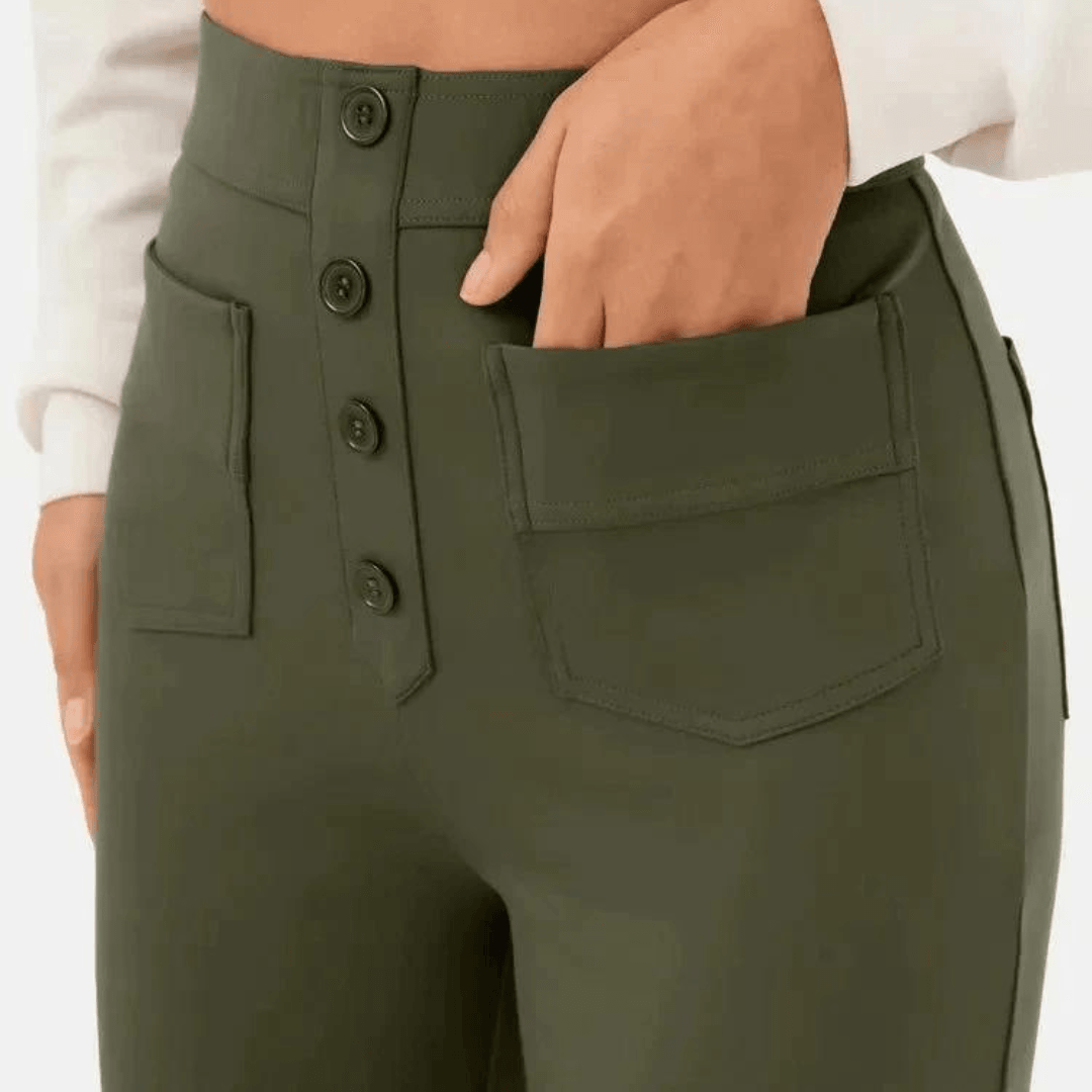 Hoge Taille Broek voor Vrouw Casual Stijl