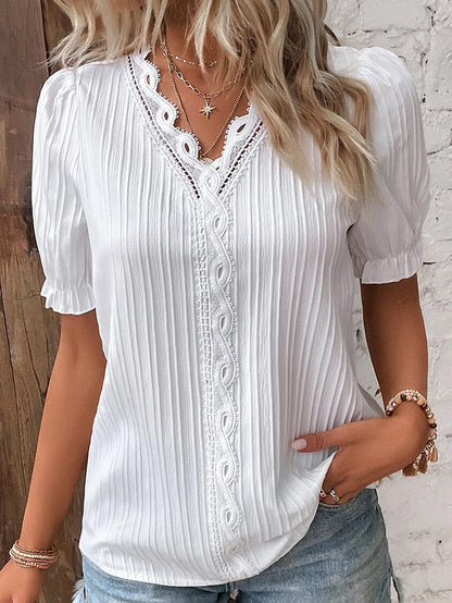 Vrouwelijke Kanten Blouse Elegante Stijl voor Dames - StudioMarella