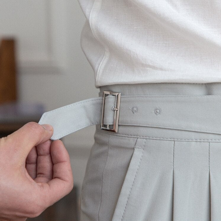 Heren Broek Casual Met Gesp voor Alledaagse Dracht