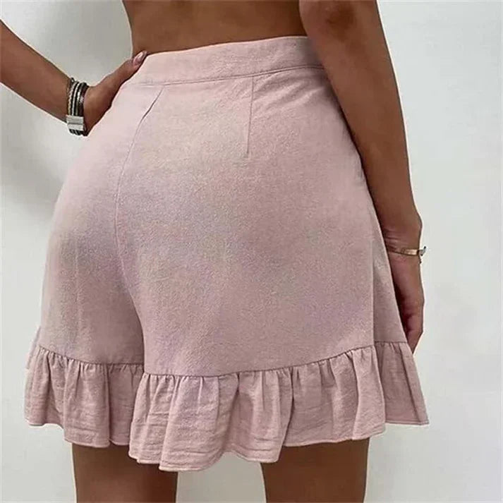 Vrouwelijke Zomerbroek Geplooide Short Casual Stijl