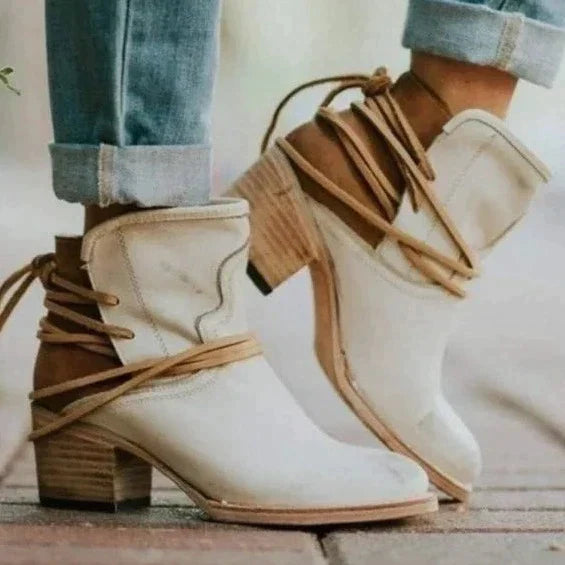 Vrouwen Leren Laarzen Mode Schoenen Zwart Leer - StudioMarella