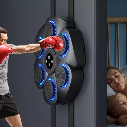Interactieve Muziek Bokstrainer met Targeting en Ritmebesturing voor Thuis Cardio en Coördinatie