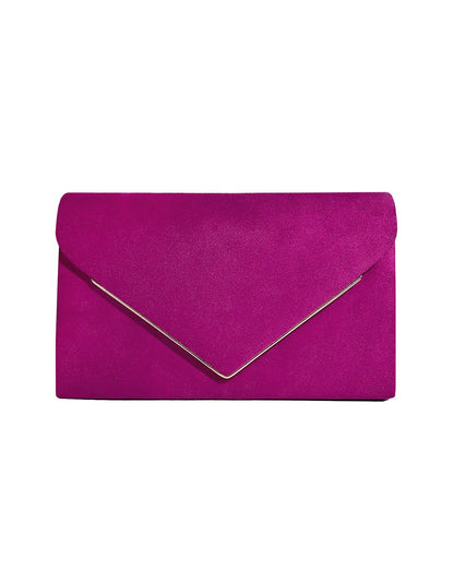 Fluwelen Clutch Avondtasje Suède Stijl Elegant