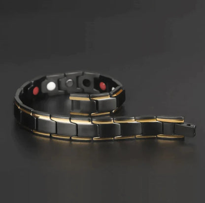 Magnetische Armband met Hematiet en Neodymium voor Welzijn en Balans