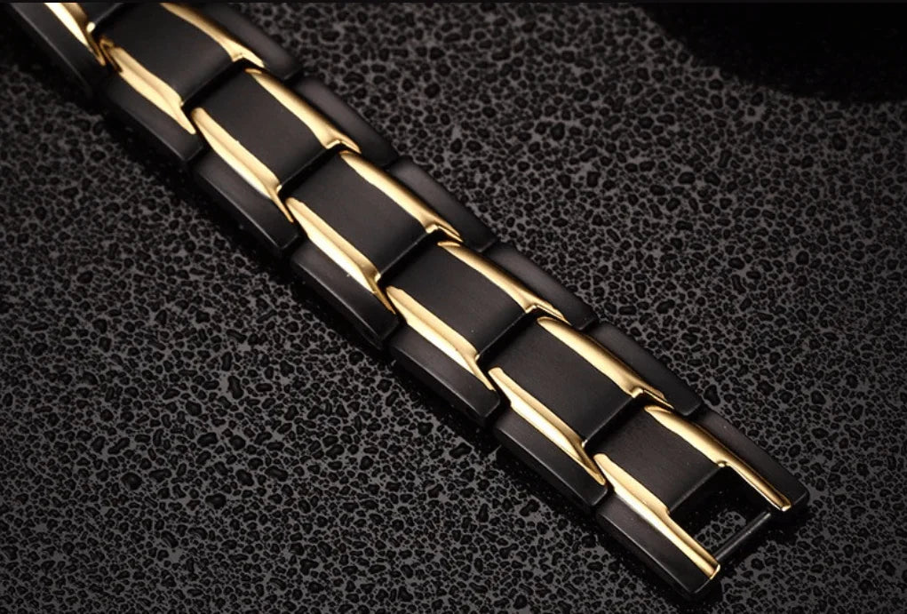 Magnetische Armband met Hematiet en Neodymium voor Welzijn en Balans