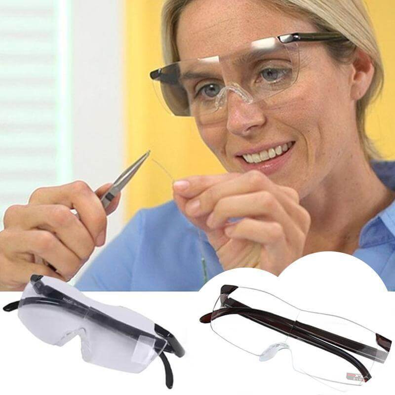 Vergrotende Leesbril 250% Vergroting Handsfree Loepbril voor Fijn Werk