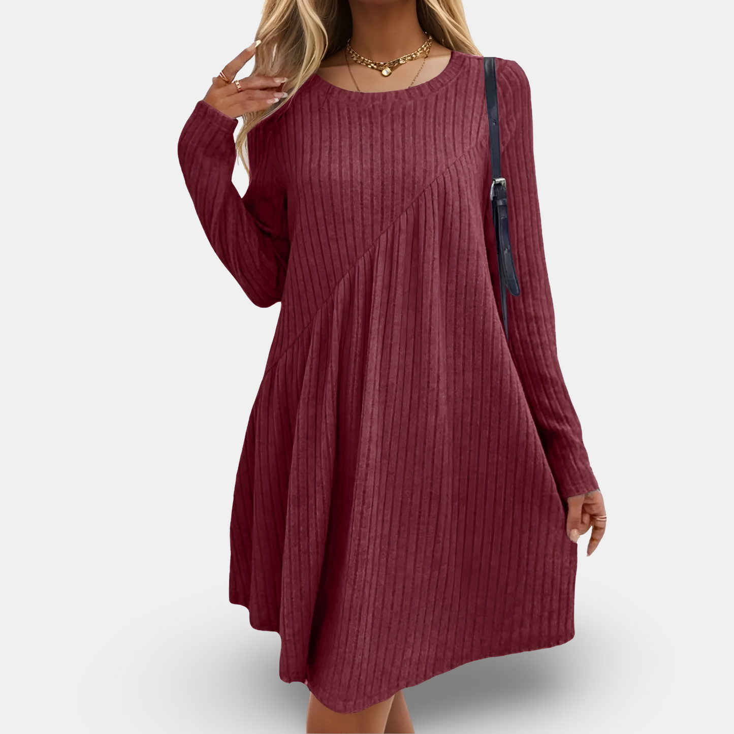 Elegante Jurk Comfortabele Stijl voor Vrouw