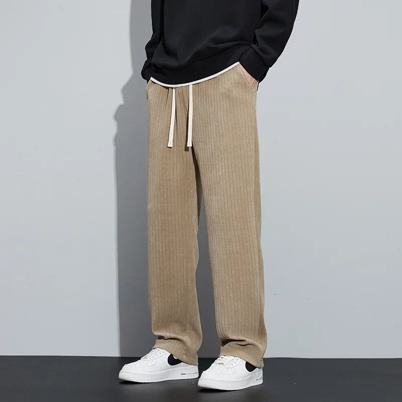 Herenbroek Zomer Wijde Broek met Trekkoord Comfortabel