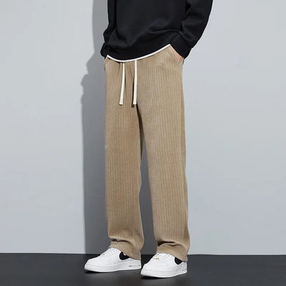 Herenbroek Zomer Wijde Broek met Trekkoord Comfortabel