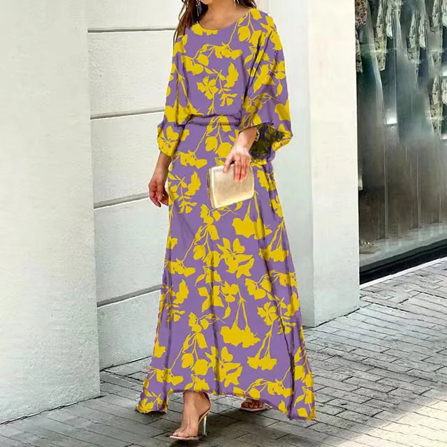 Lange Zomerjurk Maxi Jurk Bohemien Stijl Vrouw