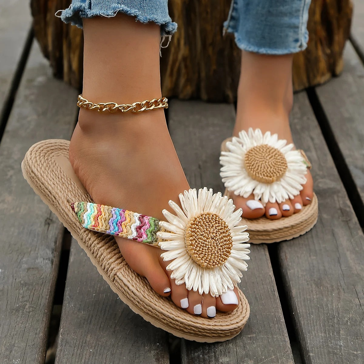 Zachte Gele Pantoffels Zonnebloem Ontwerp Warm en Comfortabel - StudioMarella